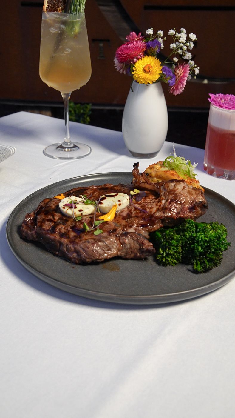 Woodfire grilled steak