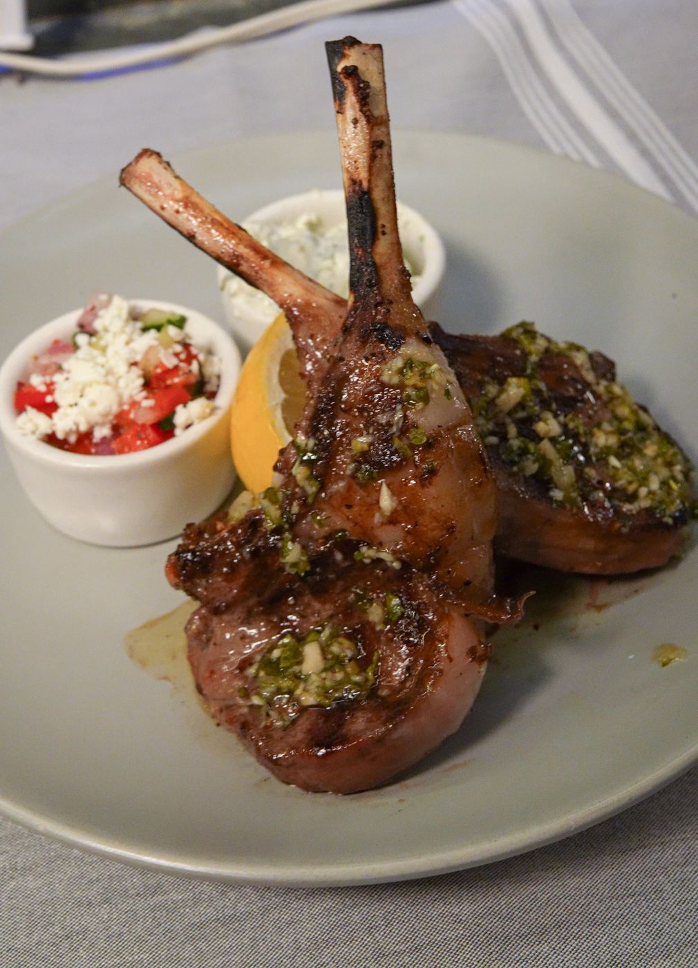 Grilled lamb chops
